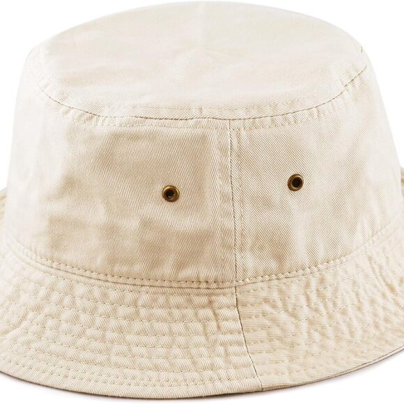 Bucket Hat - Unisex 100% Cotton & Denim UPF 50 Packable Summer Travel Beach Sun - Picture 2 of 8